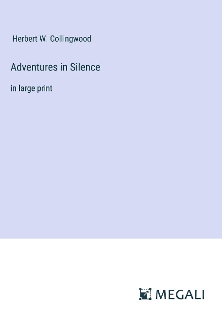 Adventures in Silence: in large print