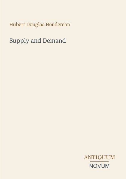 Supply and Demand