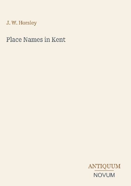 Place Names in Kent