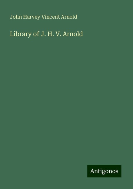 Library of J. H. V. Arnold