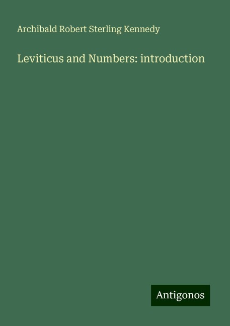 Leviticus and Numbers: introduction