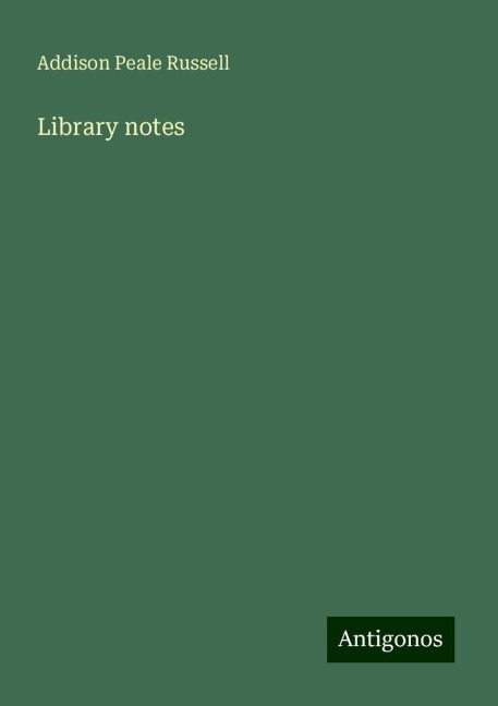 Library notes