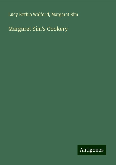 Margaret Sims Cookery