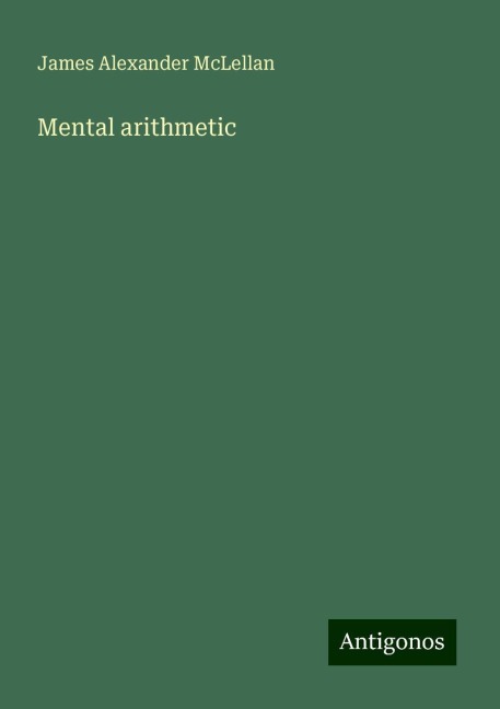 Mental arithmetic