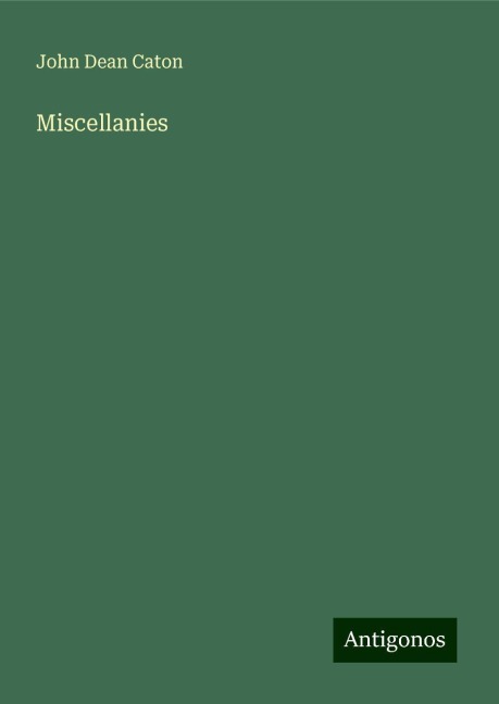 Miscellanies