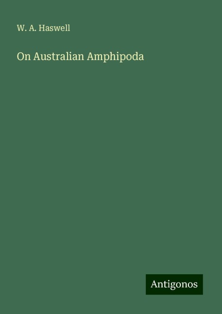On Australian Amphipoda