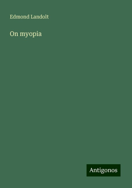 On myopia