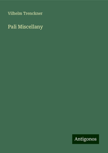 Pali Miscellany