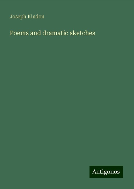 Poems and dramatic sketches