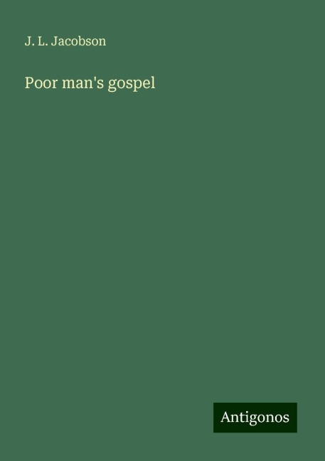 Poor mans gospel