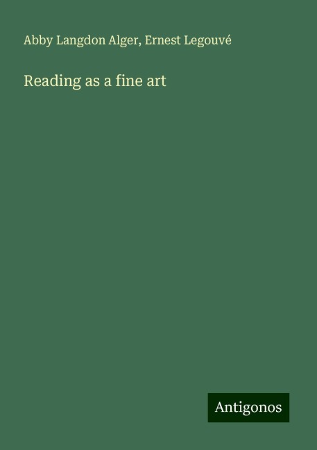 Reading as a fine art