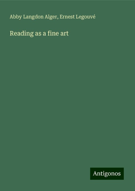 Reading as a fine art