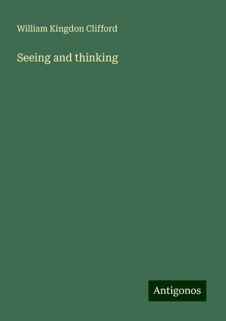 Seeing and thinking
