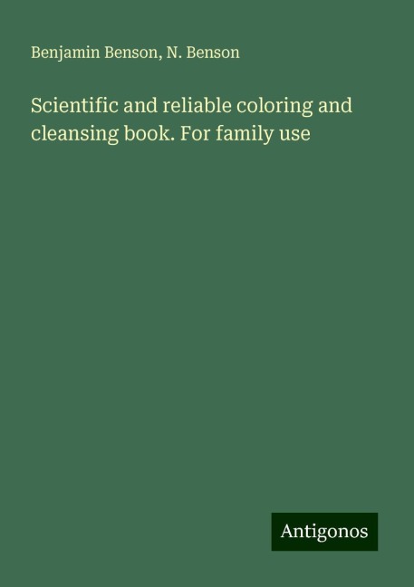 Scientific and reliable coloring and cleansing book. For family use