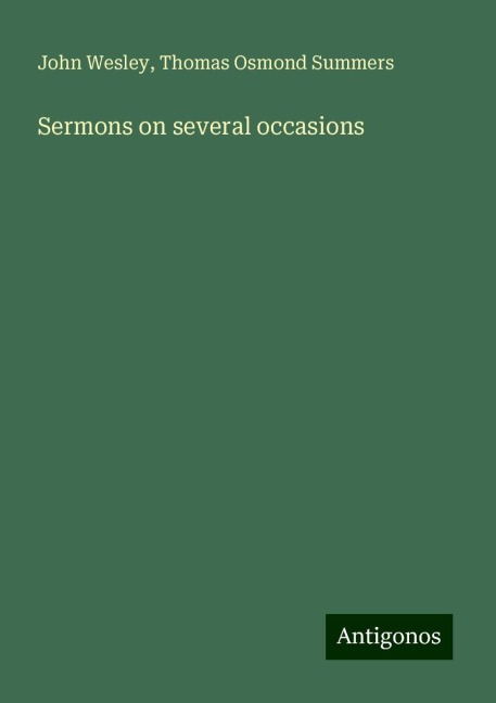 Sermons on several occasions