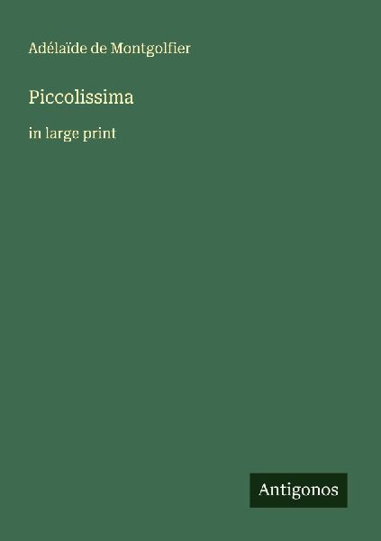 Piccolissima: in large print