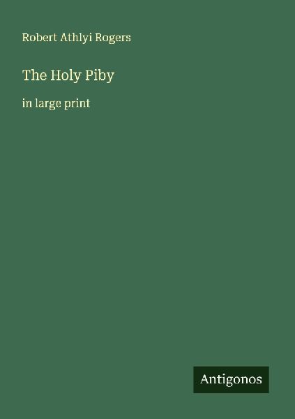 The Holy Piby: in large print
