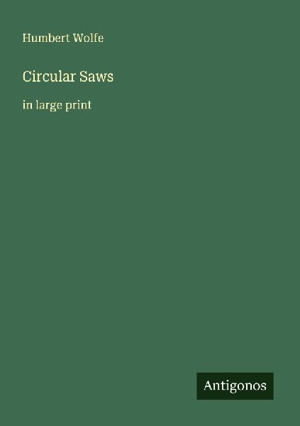 Circular Saws: in large print