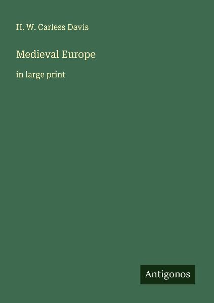 Medieval Europe: in large print