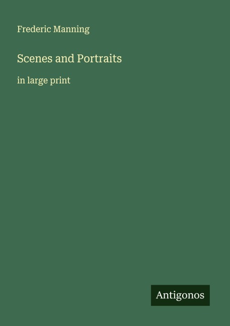 Scenes and Portraits: in large print