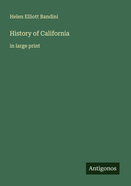 History of California: in large print