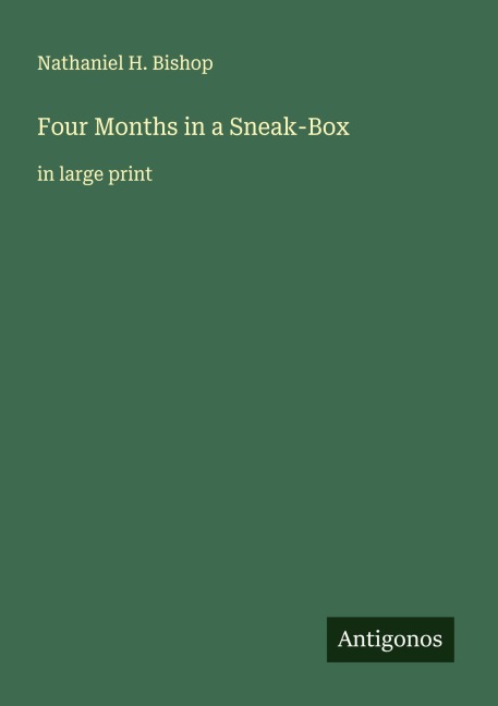 Four Months in a Sneak-Box: in large print