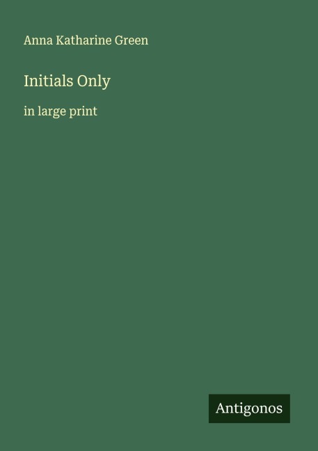 Initials Only: in large print