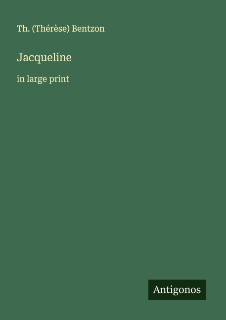 Jacqueline: in large print