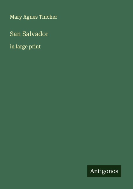San Salvador: in large print