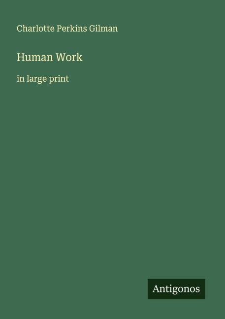 Human Work: in large print