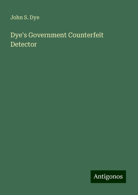 Dyes Government Counterfeit Detector