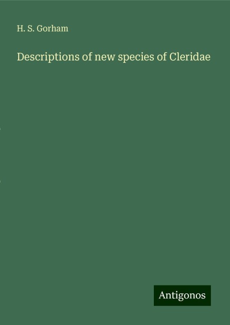 Descriptions of new species of Cleridae