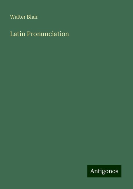 Latin Pronunciation