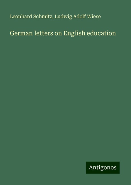 German letters on English education