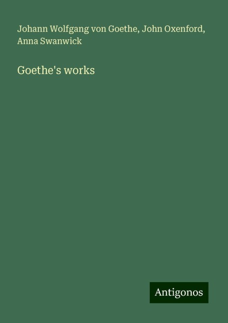 Goethes works