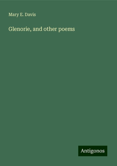 Glenorie, and other poems