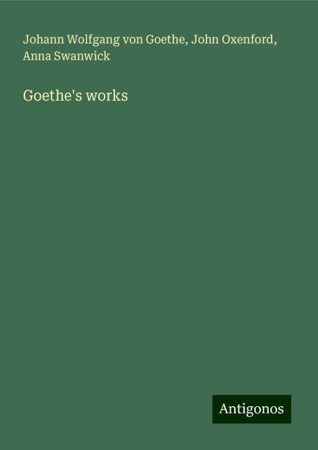 Goethes works