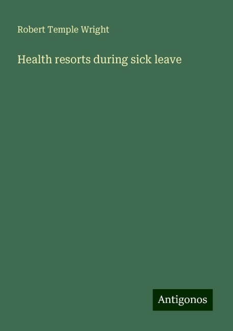 Health resorts during sick leave