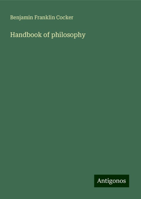 Handbook of philosophy