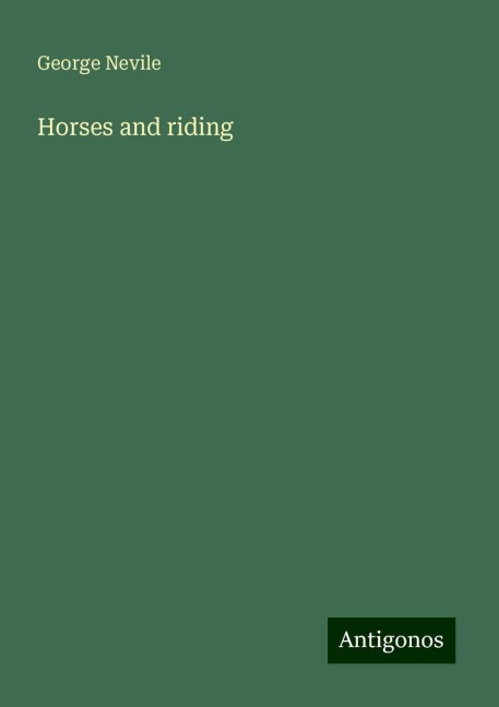 Horses and riding