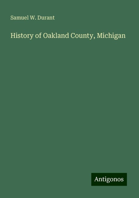 History of Oakland County, Michigan