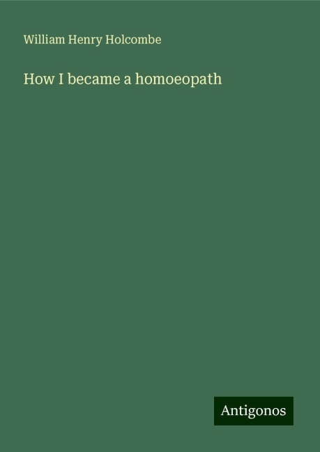 How I became a homoeopath