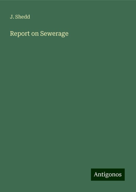 Report on Sewerage