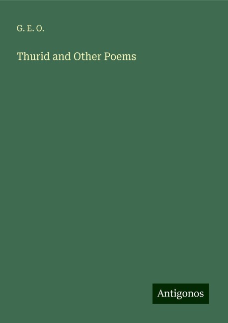 Thurid and Other Poems