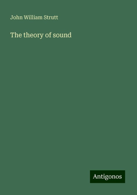 The theory of sound
