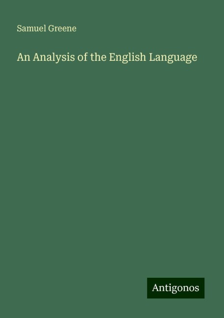 An Analysis of the English Language