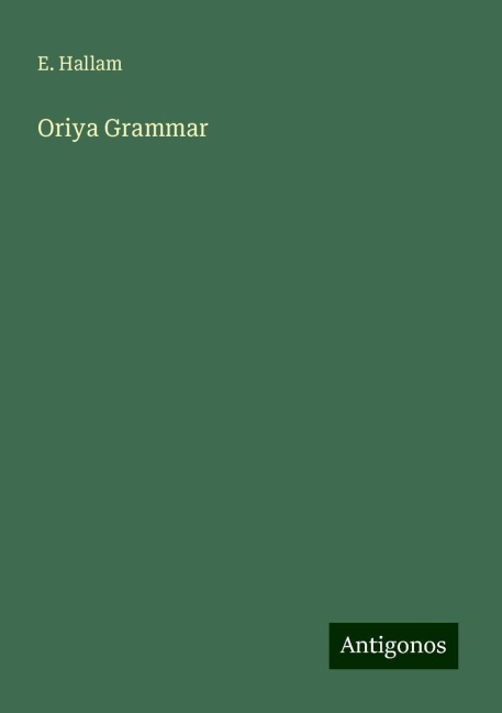 Oriya Grammar
