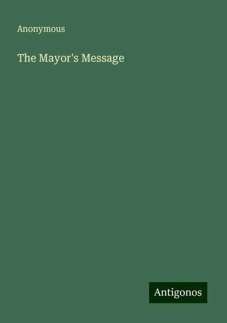 The Mayors Message