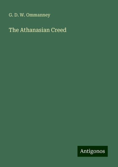 The Athanasian Creed