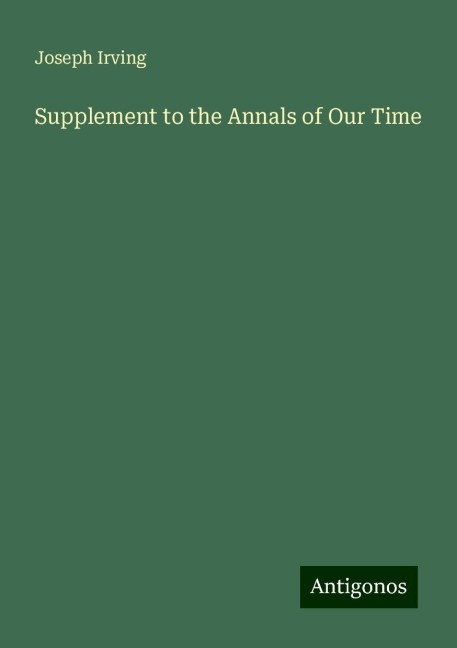 Supplement to the Annals of Our Time